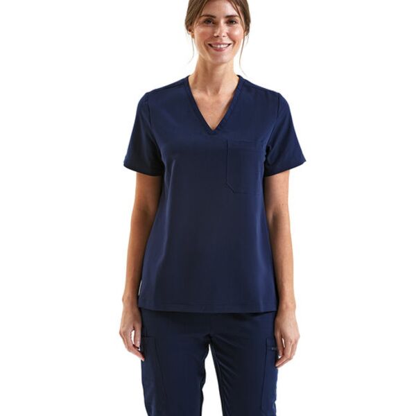 Ladies' Limitless V-Neck Stretch Scrub Top Thumbnail