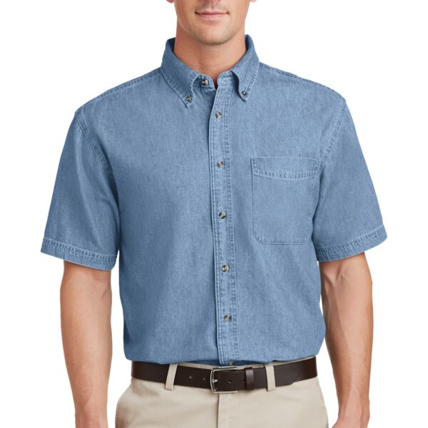 Short Sleeve Denim Shirt  Thumbnail