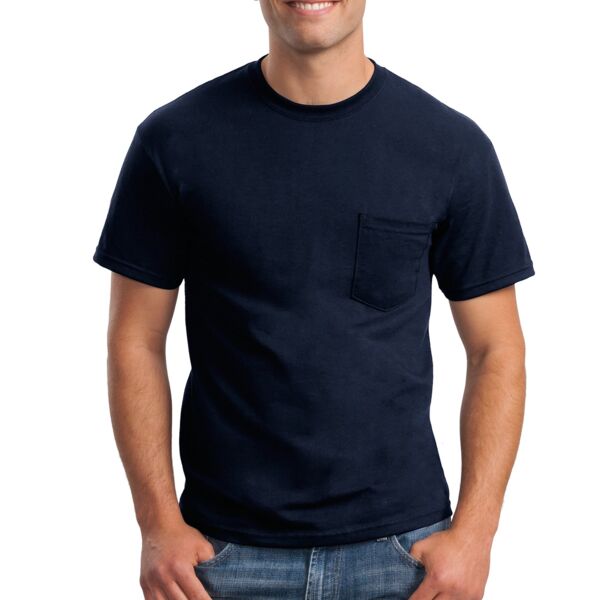 100% US Cotton T Shirt with Pocket Thumbnail