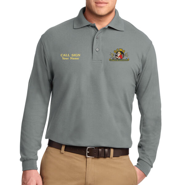 QCWA Embroidered Logo - Long Sleeve Polo Thumbnail