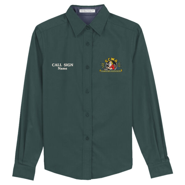 QCWA - Women's Long Button Down Shirt Thumbnail